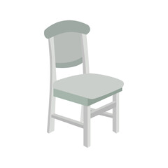 Vector illustration of a classic chair on a white background
