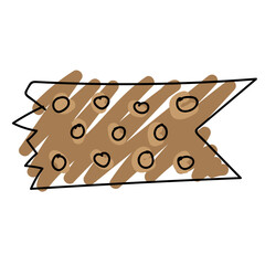 ribbon tape banner icon