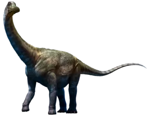 Zelfklevend Fotobehang Antarctosaurus from the Cretaceous era 3D illustration  © warpaintcobra