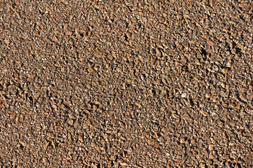 Gravel, pebbles and sand closeup.