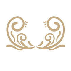 Fototapeta premium swirl victorian ornate divider