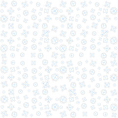 snowflakes pattern different size