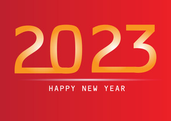 Vector illustration of 2023 new year symbol.