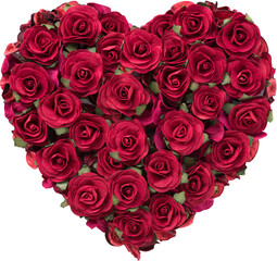 Obraz na płótnie Canvas Rose heart shape for love wedding and valentines day