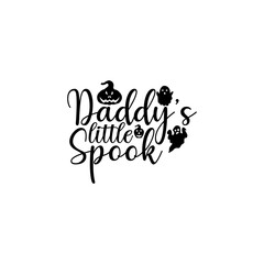 Daddy little spook T-shirt design