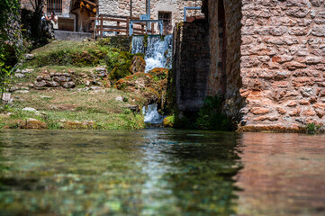 Fototapeta na wymiar Rasiglia. Small village of the springs. Umbria