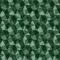  Seamless green geometrical pattern.  Textured graphic artistic surface, print for wallpapers, textile.