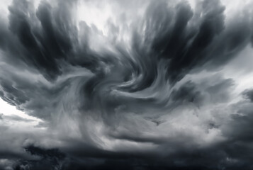 Blurred Swirl in the Clouds
