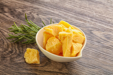 Pieces of delicous parmesan cheese
