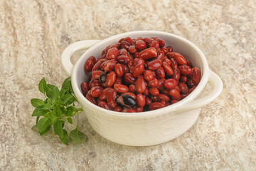 Red kidney bean in the bowl
