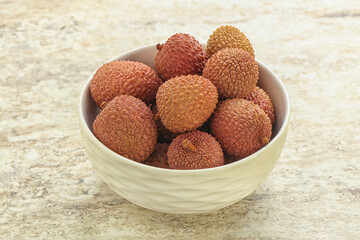 Sweet juice lychee tropical fruit