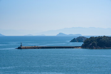 Landscape of Tomonoura of Fukuyama City, Seto Inland Sea