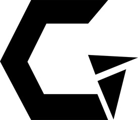 Letter G logo. PNG with transparent background.