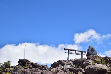 The summit of Mt. Nantai, Nikko, Tochigi, Japan