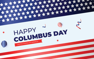 Happy Columbus Day National Usa Holiday