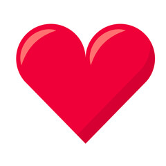 Obraz na płótnie Canvas Heart icon. PNG with transparent background.