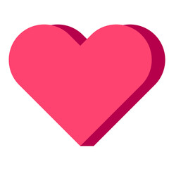 Heart icon. PNG with transparent background.