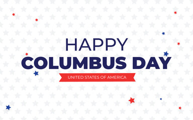 Happy Columbus Day National Usa Holiday