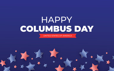 Happy Columbus Day National Usa Holiday