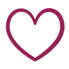 Heart icon. PNG with transparent background.