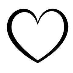 Heart icon. PNG with transparent background.