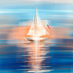 sailboat in the sea