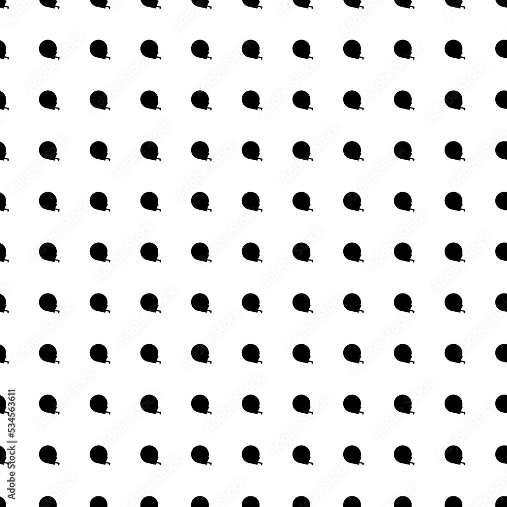 Poster Square seamless background pattern from geometric shapes. The pattern is evenly filled with big black tape measure symbols. Vector illustration on white background