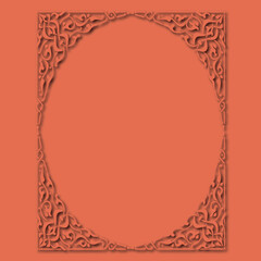 Frame, in the style of an ornament, Vector illustration eps 10, Art.