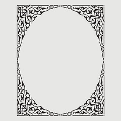 Frame, in the style of an ornament, Vector illustration eps 10, Art.