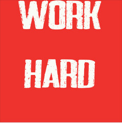 Work Hard Vector Quotes Design For Winter 2022