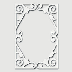 Frame, in the style of an ornament, Vector illustration eps 10, Art.