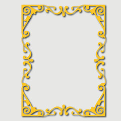 Frame, in the style of an ornament, Vector illustration eps 10, Art.