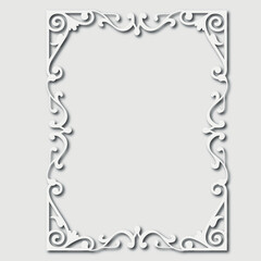 Frame, in the style of an ornament, Vector illustration eps 10, Art.