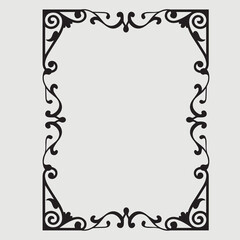 Frame, in the style of an ornament, Vector illustration eps 10, Art.