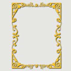 Frame, in the style of an ornament, Vector illustration eps 10, Art.
