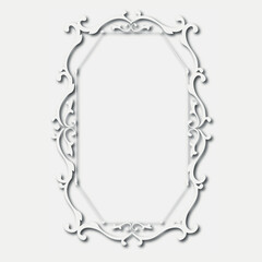 Frame, in the style of an ornament, Vector illustration eps 10, Art.