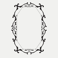 Frame, in the style of an ornament, Vector illustration eps 10, Art.