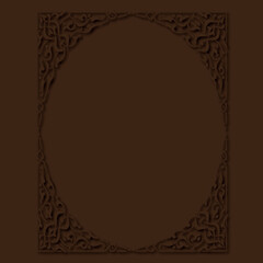 Frame, in the style of an ornament, Vector illustration eps 10, Art.