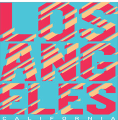 Los Angeles Vector Quotes Design 