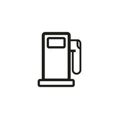Gas station glyph icon petrol and fuel pump sign vector image