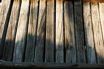 Textura de maderas viejas con luces y sombras