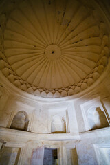 Rich decorated interior of Amber fort in Jaipur, Rajasthan, India, Asia
