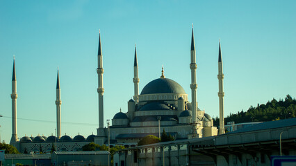 Fototapeta na wymiar blue mosque country