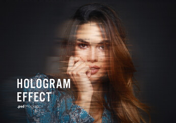 Fototapeta Hologram Photo Effect obraz