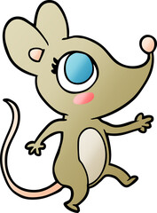 Obraz na płótnie Canvas cute cartoon mouse