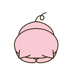 土下座をするブタ