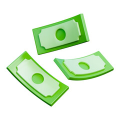 Money 3d illustration icon