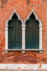 Typical venetian style window in Venice, Italy