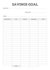 Savings Goal
