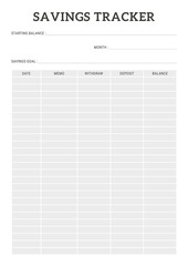 Savings Tracker